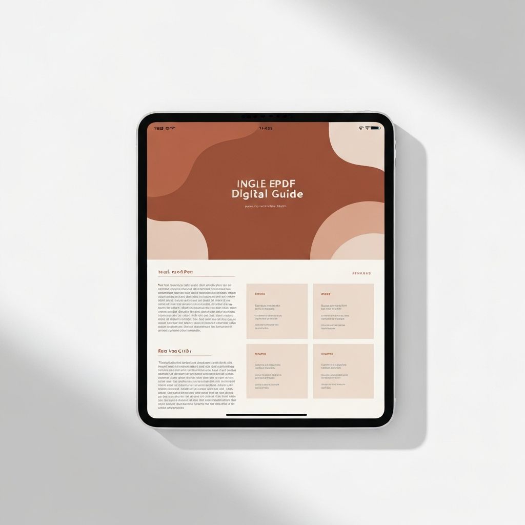 Starter Guide PDF ebook displayed on iPad